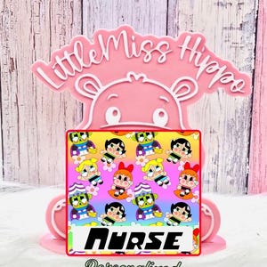 Puff girls  badge buddy Badge Buddy 1/16 thick (ID badge holder) badge buddies