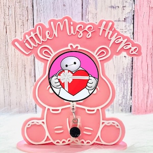 Baymax Big hero 6 valentines badge reel holder
