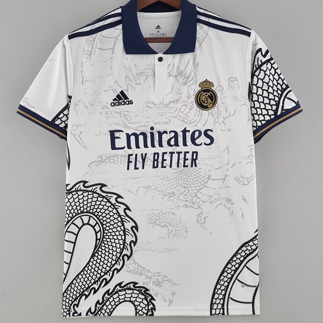 Real Madrid Special White Dragon Jersey Etsy