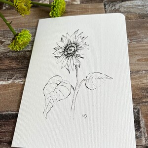 Sunflower Watercolor Card Set • Wildflower Cards • Floral Note Cards ...