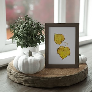 ASPEN LEAF Watercolor Print