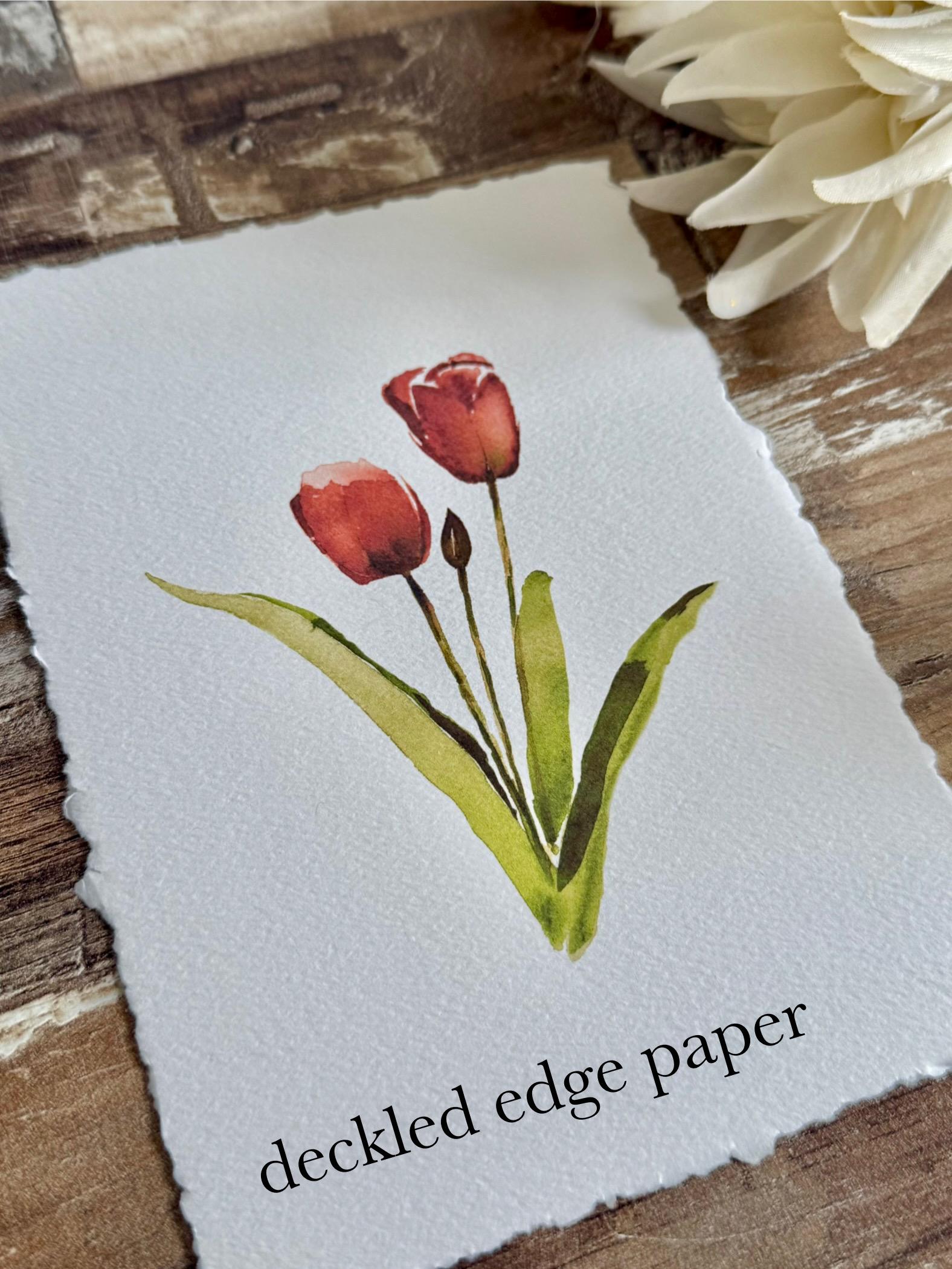 TULIPS Watercolor Print • Minimalist Floral Wall Decor • Fine Art Home ...