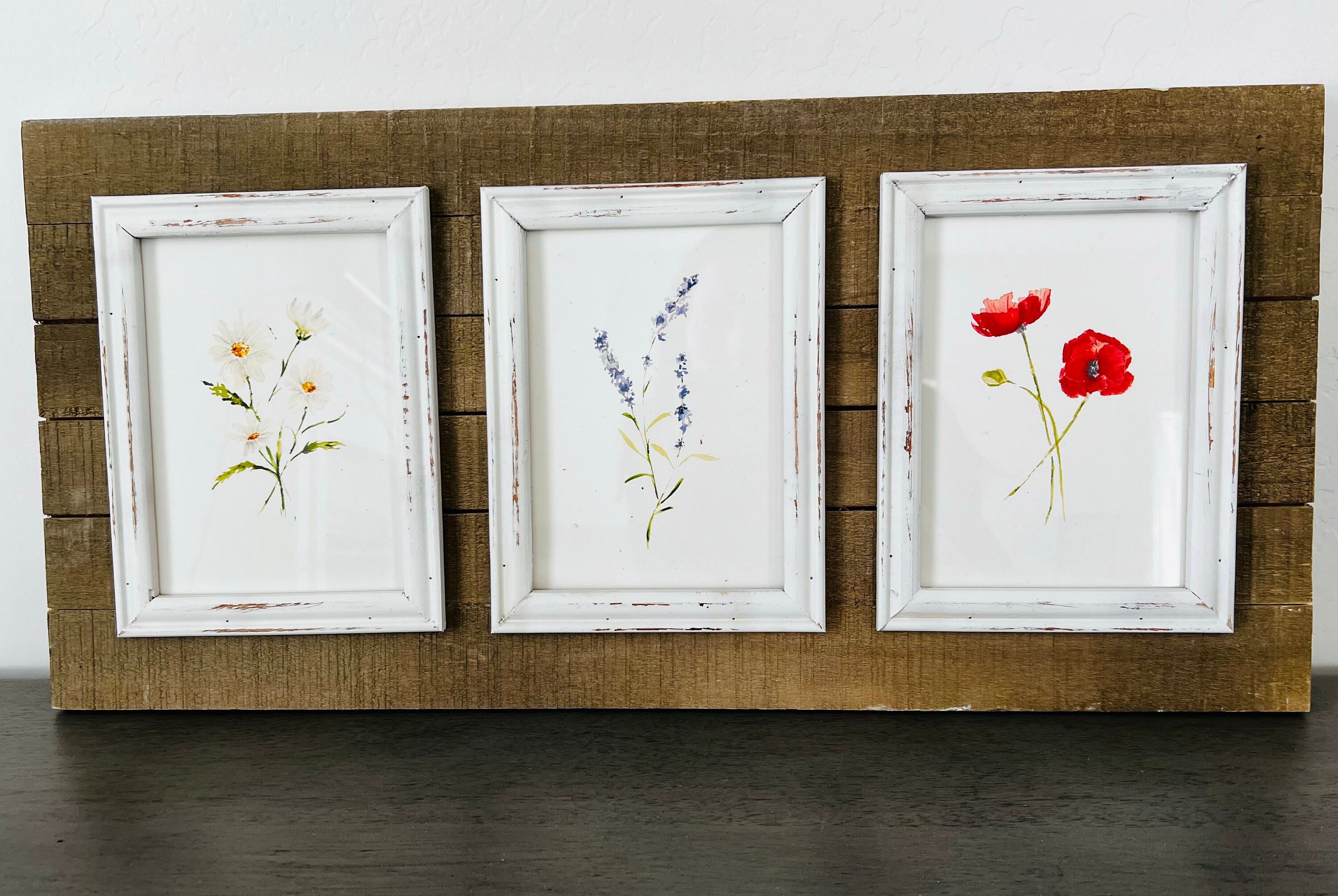 LAVENDER WILDFLOWER Watercolor Print Minimalist Floral Wall Decor Fine ...