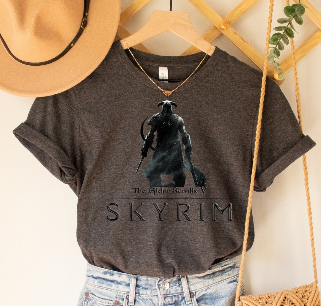 Elder Scrolls V Skyrim, Skyrim Gifts, Skyrim Dragonbron, Skyrim Tshirt