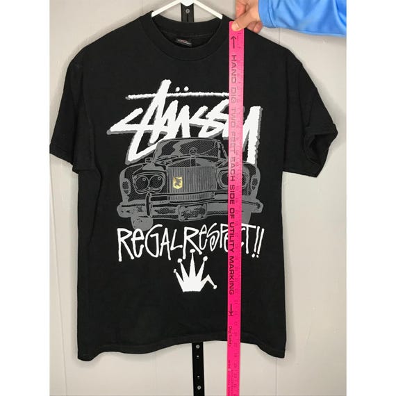 Vintage Stussy Star Graphic Spellout Regal T Shirt Size MD Shirt