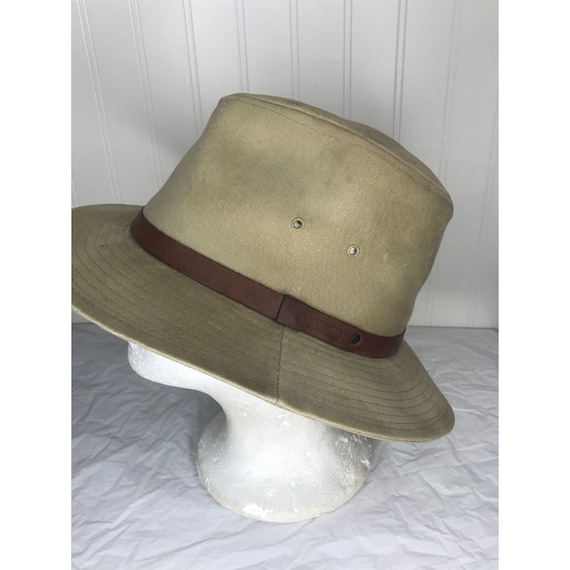 Vintage Eddie Bauer Fedora Hat Mens Size M Khaki … - image 2