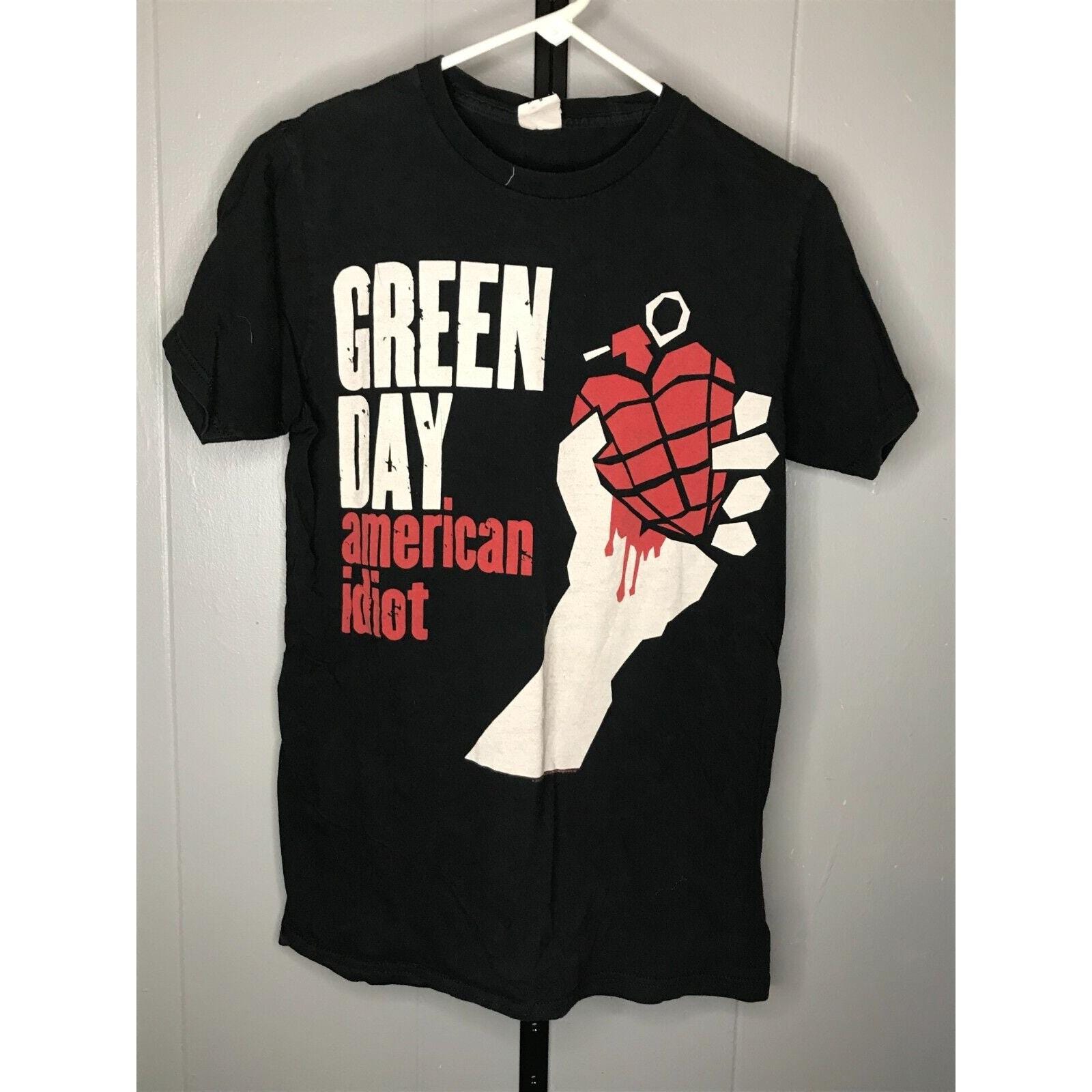 Vintage Y2K Green Day American Idiot Punk Music T Shirt Sz MD - Etsy
