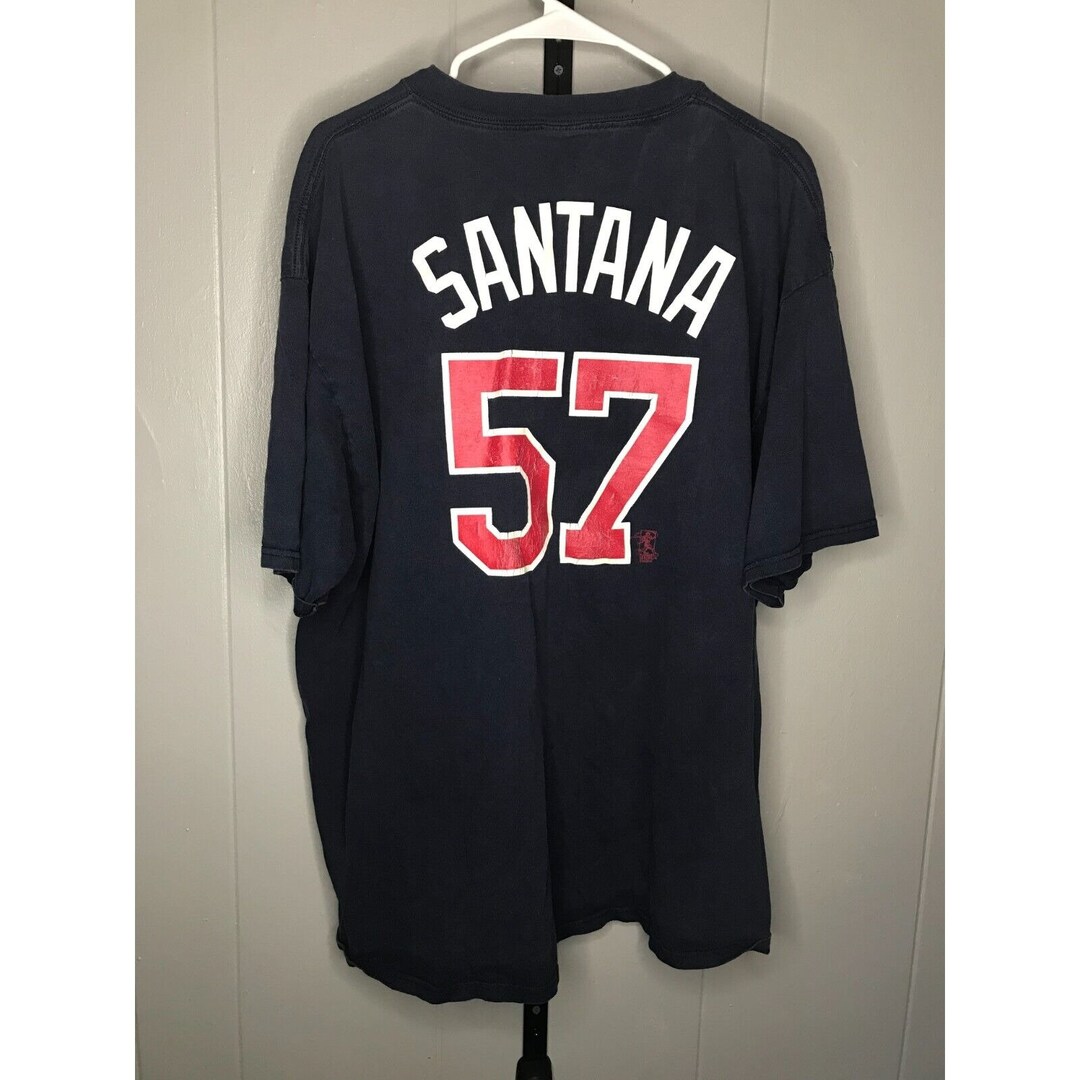 Vintage Majestic MLB Minnesota Twins Johan Santana #57 Mens T