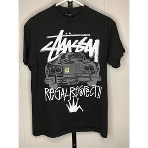 Vintage Stussy Star Graphic Spellout Regal T Shirt Size MD Shirt