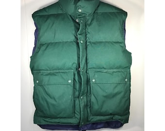 Vintage 90s Eddie Bauer Teal Green Down Fill Lightweight Puffer
