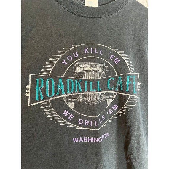 Vintage Roadkill Cafe Washington single stitch t … - image 6