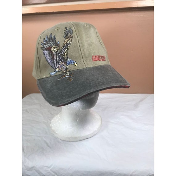 Vintage Eagle Claw Fishing Strapback Hat Cap 