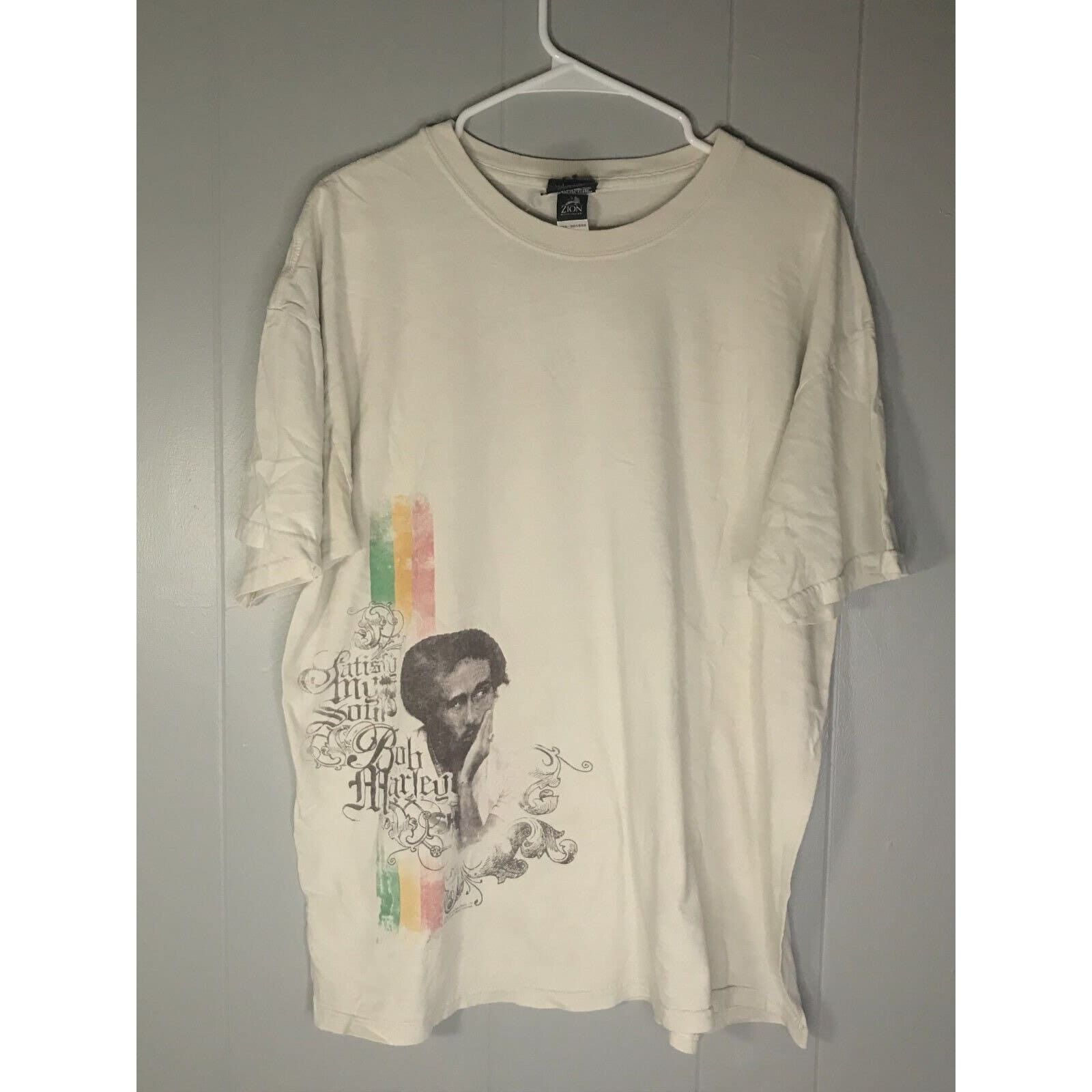 Vintage Bob Marley T Shirt The Wailers Zion Rootswear Lion