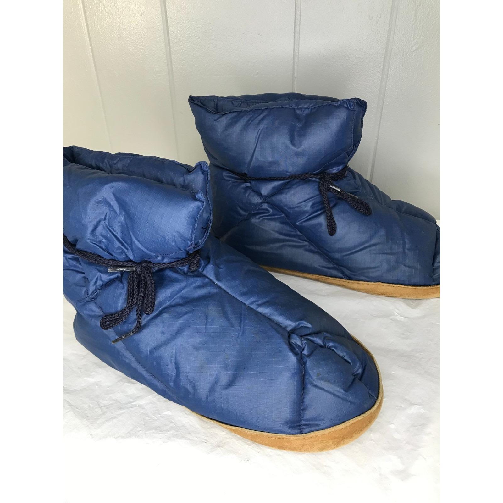 Vintage 80s Eddie Bauer Goose Down Slippers Mens MD 8 - 9.5  display picture 1