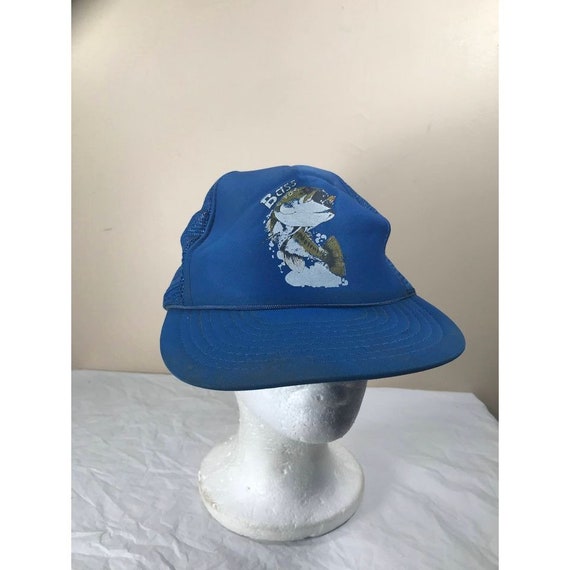 Vintage Rare Fish Head Fishing Cap Hat Snapback 