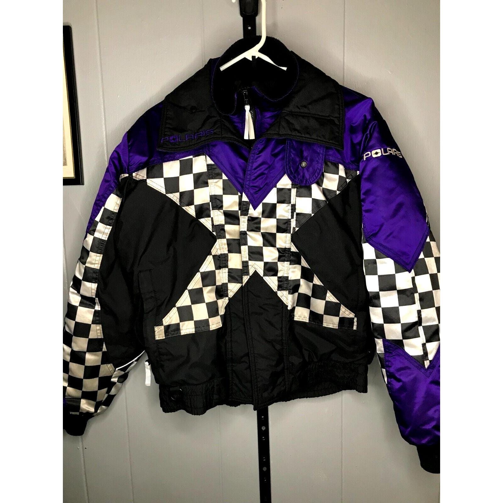 全国送料無料 Vintage 90s Snow Racing Coat Jacket Snowmobile Indy Polaris スキー