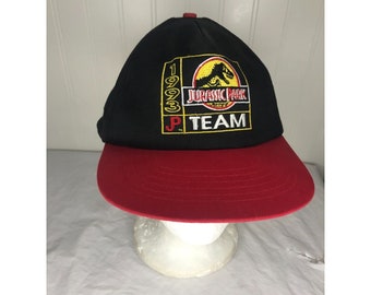 Vintage Jurassic Park 1993 JP Team Hat Baseball Cap Snapback Mcdonalds NOS