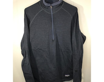 Vintage Patagonia Regulator Polartec 1/2 Zip Pullover Men’s Size M Blue USA Made