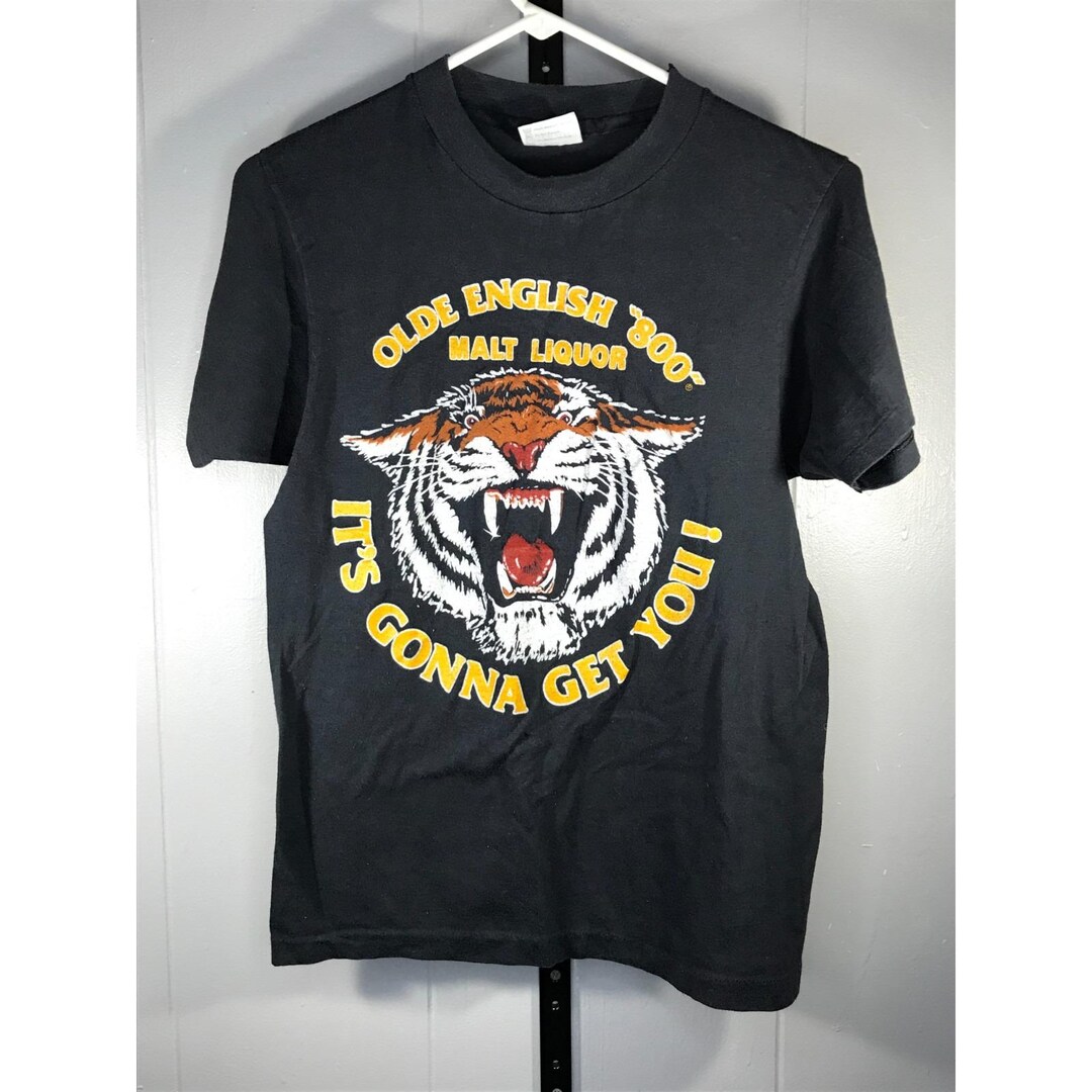 Vintage 80s Olde English Brand “800” Malt-liquor Beer Tiger T