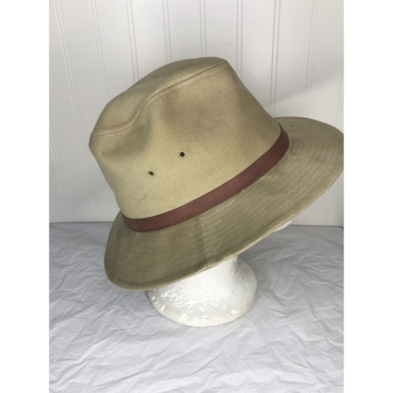 Vintage Eddie Bauer Fedora Hat Mens Size M Khaki … - image 4