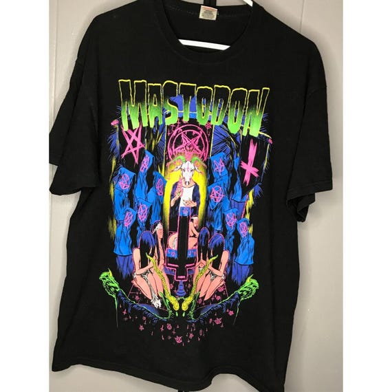 00's Mastodon メタル ビンテージ バンド Tシャツ Y2K Rare Mastodon Tour Shirt Thrash Metal Grunge Original Print Sz