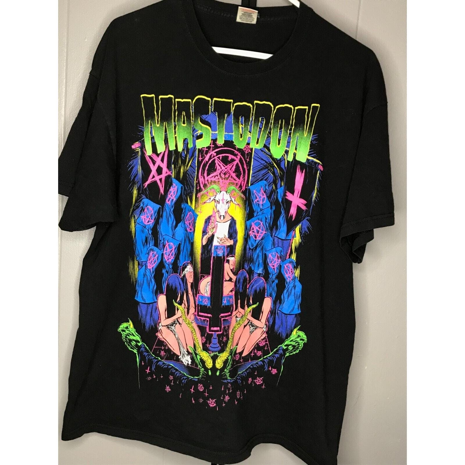 Y2K Rare Mastodon Tour Shirt Thrash Metal Grunge Original Print Sz
