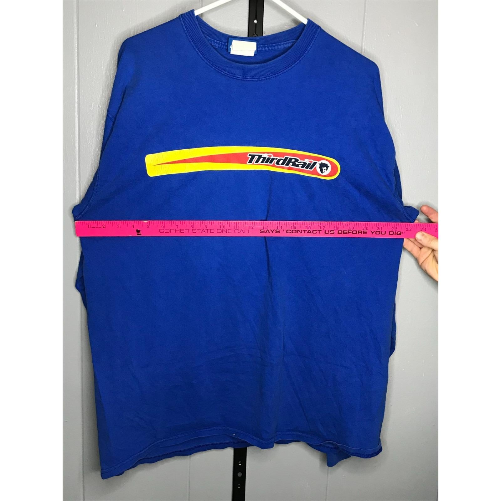 Vintage 90s Third Rail Skateboards Devil Grunge Long T-shirt Sz XL