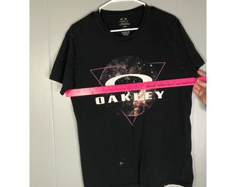 Y2K Oakley Buckle Exclusive Galaxy Software T-shirt