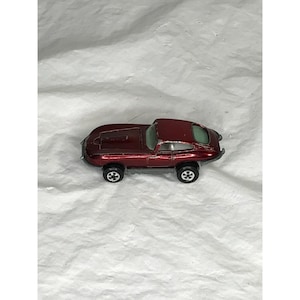 Vintage Original Topper JOHNNY LIGHTNING -  Red Custom XKE die cast car