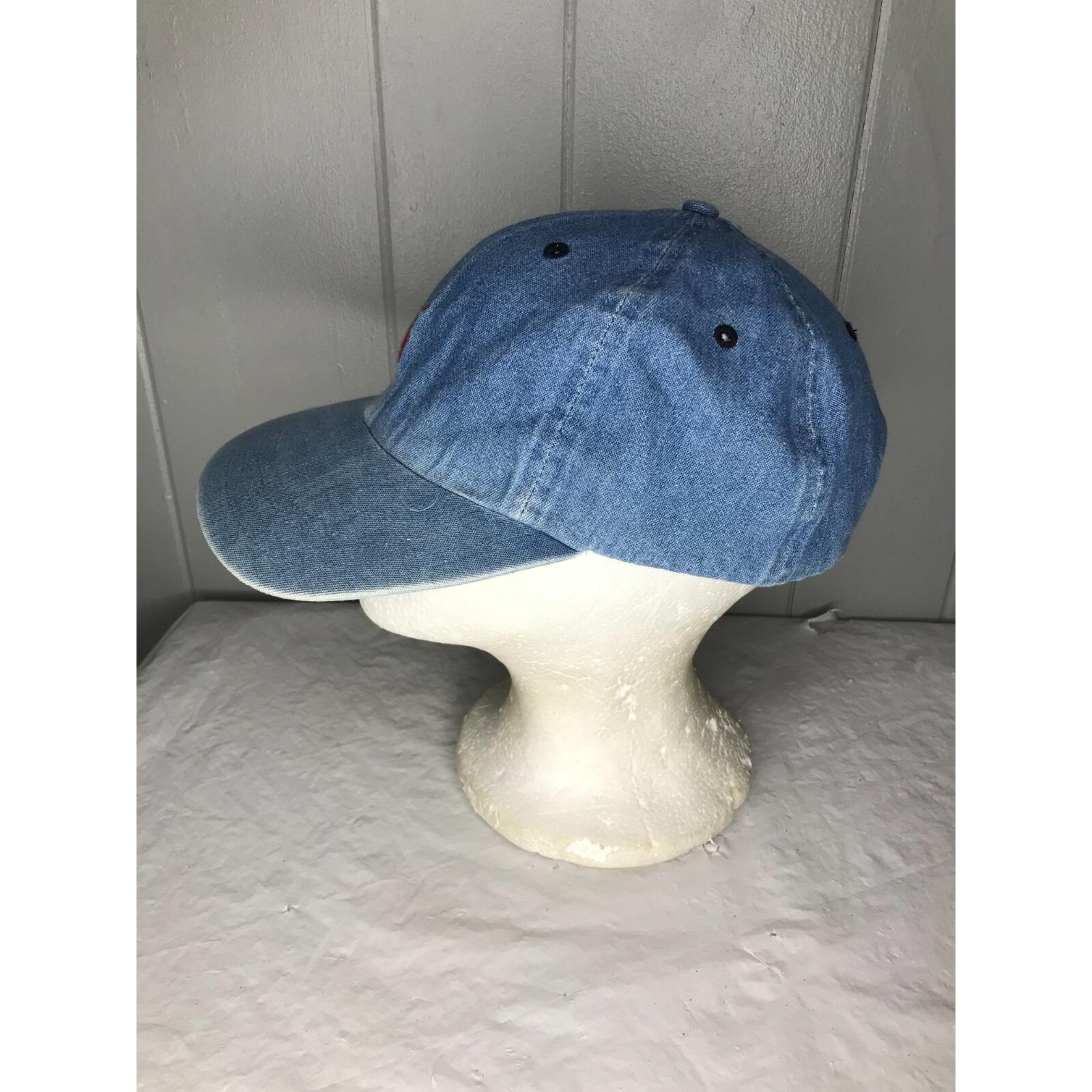 Vintage 90s Polo Ralph Lauren Denim Jean Chambray Hat Sport