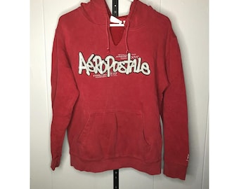 Vintage Y2K Aeropostale Embroidered Limited Edition Grunge Skater Hoodie sz SM