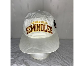 Vintage 90s Florida STATE FSU Seminoles arch Starter Snapback hat Logo NCAA