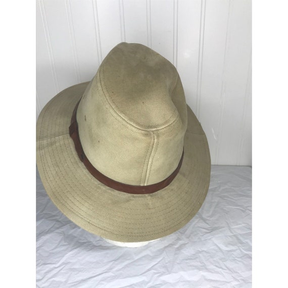 Vintage Eddie Bauer Fedora Hat Mens Size M Khaki … - image 3