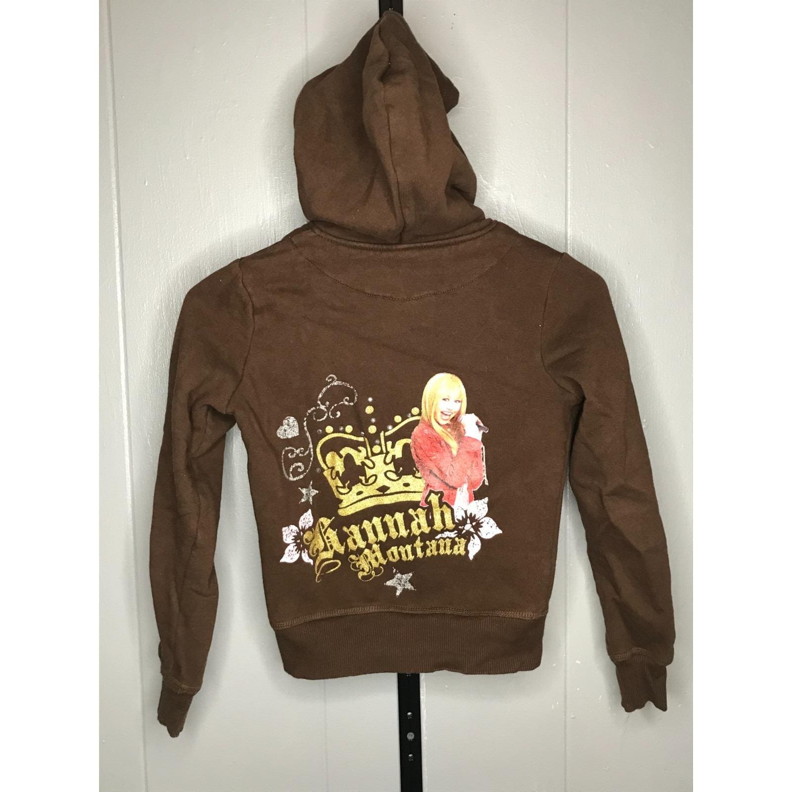 Hannah　スカジャン3XL Vintage Youth Kids Hannah Montana Zip up Hoodie Sweatshirt MD (10