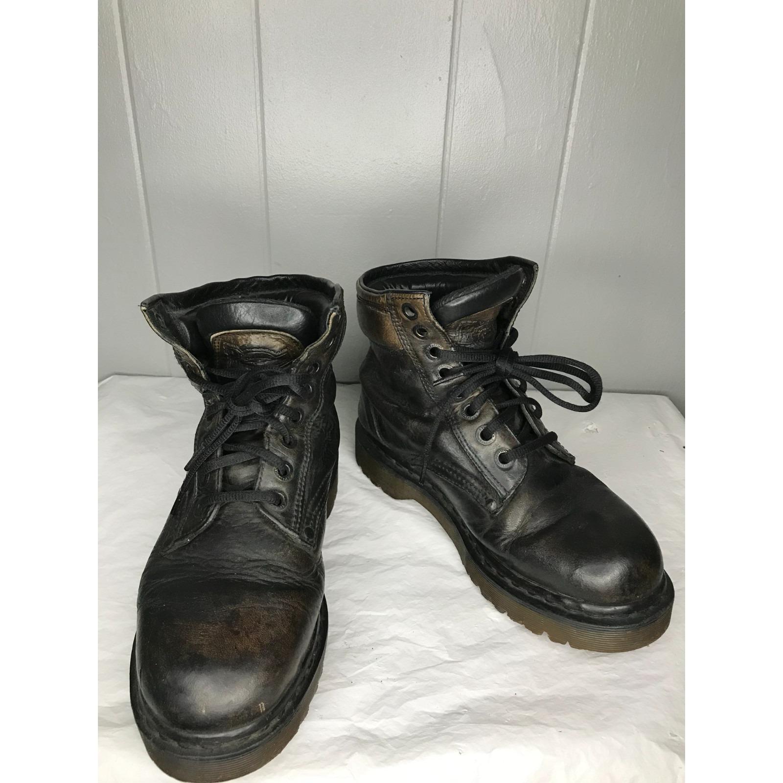 Vintage Dr. Martens Black Leather Boots / men’s 6 women’s 7.5 Vintage Dr. Doc Martens 0071 Gaucho Black Leather Womens  main image 3
