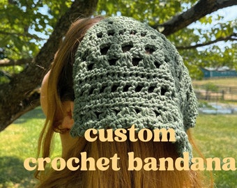 Custom Crochet Bandana | Handmade To Order