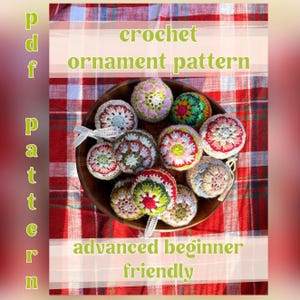 Crochet Ornament Pattern | Granny Pedal | Crochet Christmas Ornament Pattern