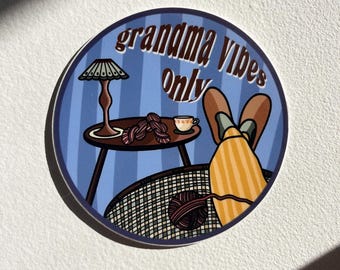 Grandma Vibes Sticker | Crochet & Knit Sticker