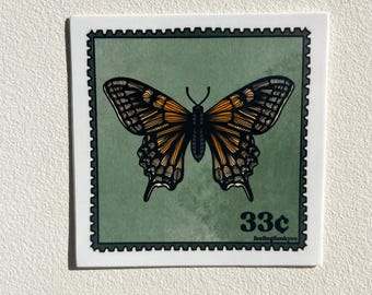 Butterfly Stamp Sticker | Angel Number Sticker