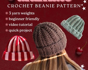 Ultimate Crochet Beanie Pattern | Beginner Friendly | Weight 4,5&6 Yarn | Video Tutorial