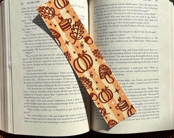 Cozy Fall Bookmark | Autumn Pumpkin Bookmark