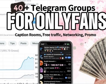 40 TELEGRAM GROUPS for ONLYFANS, networking promos, Instagram, Reddit, Twitter, fansly, feetfinder, increase traffic