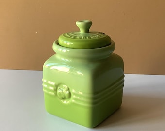 Rare Le Creuset Cassis Jam Jar Set - Cassis Purple Stoneware