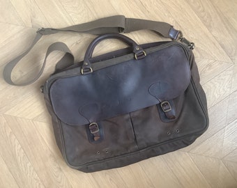 Barbour mens bag, vintage, English country style