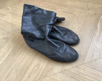 Ecco Genuine Lam Leather Women's Half Boots, Size 41(EU) 10-10.5(US) 26.3 cm