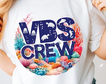 VBS-bemanning png - Vakantiebijbelschoolshirt - Scuba-uitrusting - Kinderdienst - VBS-bemanningsshirts - Onderwaterthema - VBS-shirt -