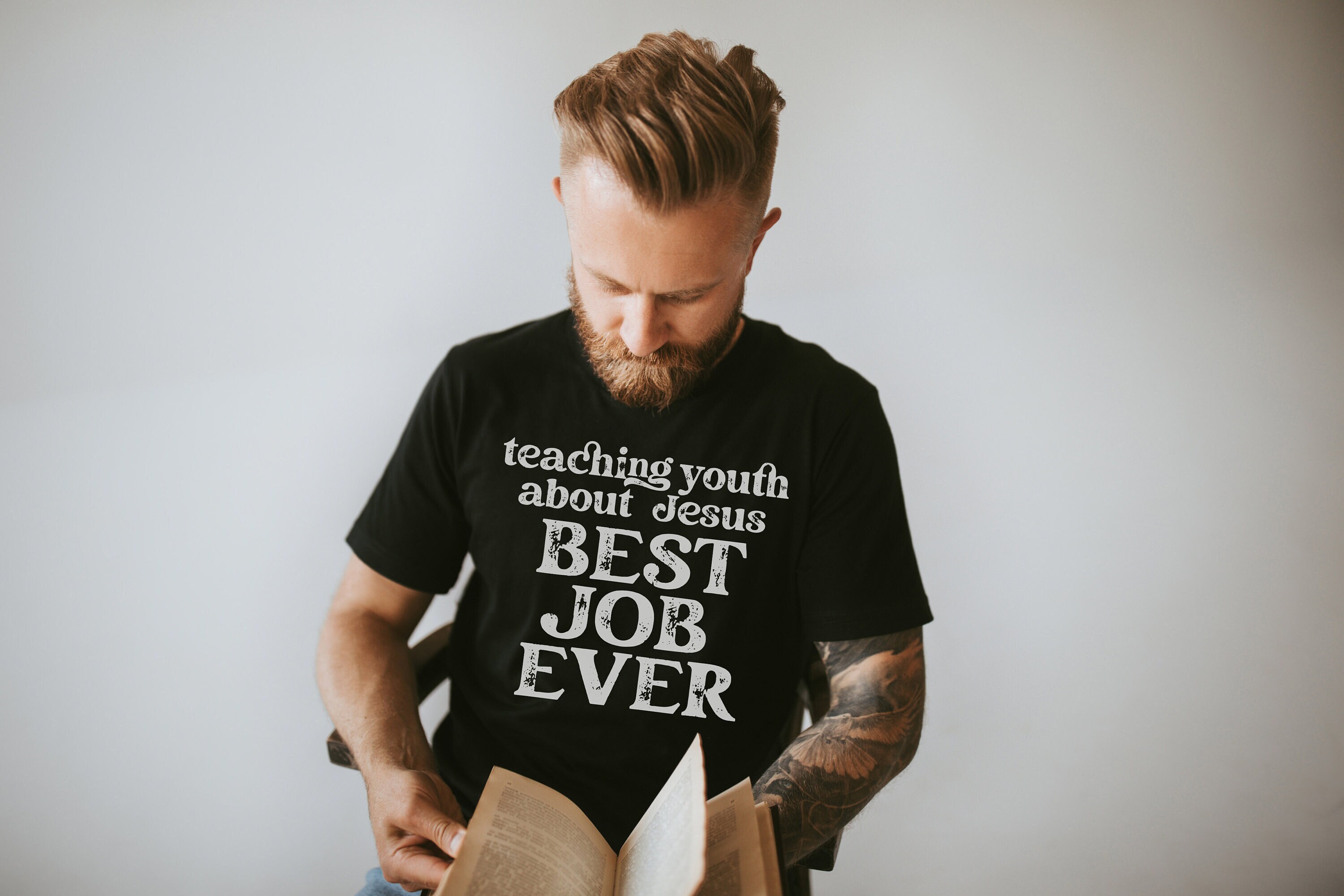 Teaching Youth About Jesus Shirt - Gildan Shirt - Youth Pastor Shirt - Youth Leader Shirt - For Men - Pastor Shirt - Best Job Ever