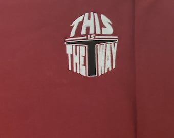 Mandalorian This is the way, sudadera bordada
