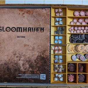 Upgrade for the Gloomhaven Organizer From Towerrex With Forgotten Circles,  Wooden Insert for Gloomhaven, Storage Solution for Gloomhaven 