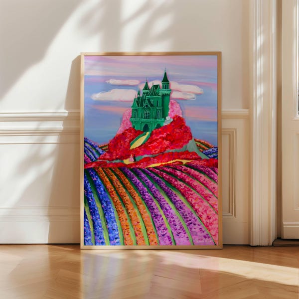 The Emerald City Art Print, Wicked Inspired Illustration